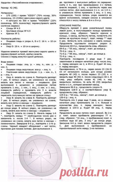 Кардиган спицами 2019