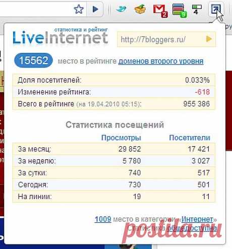 LiveInternet @  Статистика и дневники, почта и поиск: Одна из крупнейших в российском Интернете блог-платформа, предоставляющая пользователю возможность ведения собственного дневника, интегрирующего блоги разных пользователей, организующего общение между пользователями блогов, а также подписку на обновления в блогах интересующих людей...