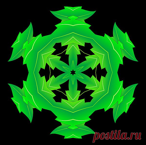 Растительная мандала - колесо Флорв. 
Floral mandala  Free Stock Photo HD - Public Domain Pictures