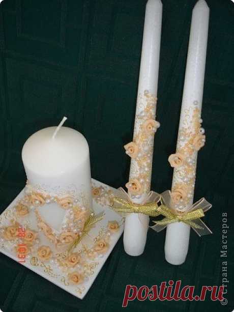 Свадебные свечи своими руками — Сделай сам, идеи для творчества - DIY Ideas