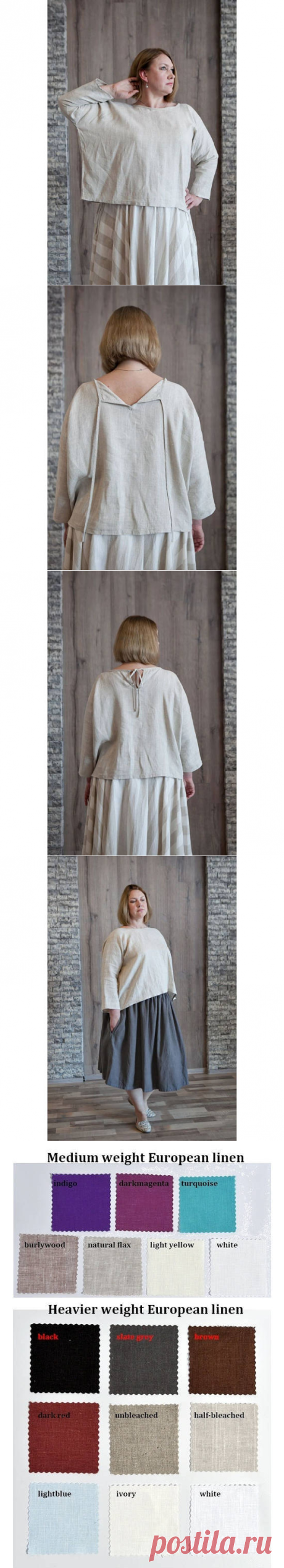 Women linen blouse with sleeves linen shirt women simple