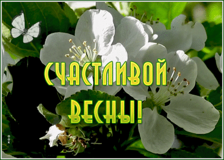 Милая открытка счастливой весны