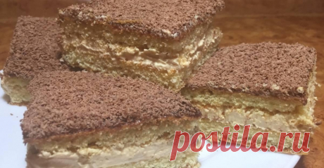 Этот десерт ну просто бомба! Простой и такой вкусный тортик на скорую руку! Готовится за 30 минут вместе с выпечкой!