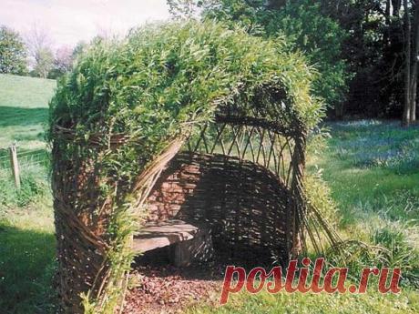 Ивовые изгороди и беседки для дачи — 6 соток