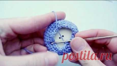Вязание пуговиц крючком своими руками