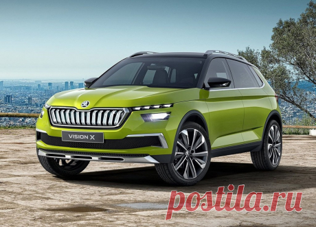 Skoda Vision X Concept 2018 - самый маленький чешский кроссовер - цена, фото, технические характеристики, авто новинки 2018-2019 года