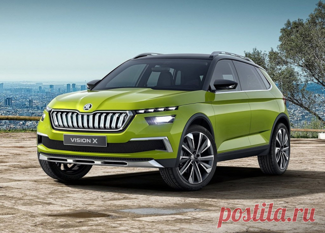 Skoda Vision X Concept 2018 - самый маленький чешский кроссовер - цена, фото, технические характеристики, авто новинки 2018-2019 года