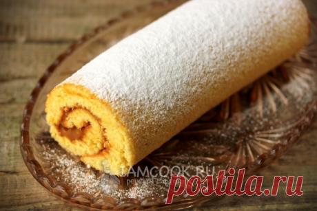 Рулет со сгущёнкой — рецепт с фото пошагово. Как испечь быстрый бисквитный рулет с вареной сгущенкой?