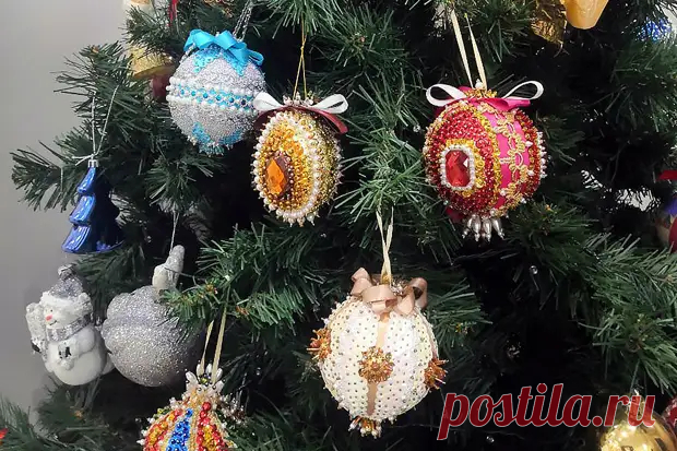 Красивые новогодние игрушки своими руками - ГлагоL