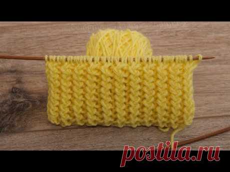 НОВИНКА! 🤗 Двухсторонний узор спицами для шарфика 👌🏻 Double-sided knitting pattern for scarf