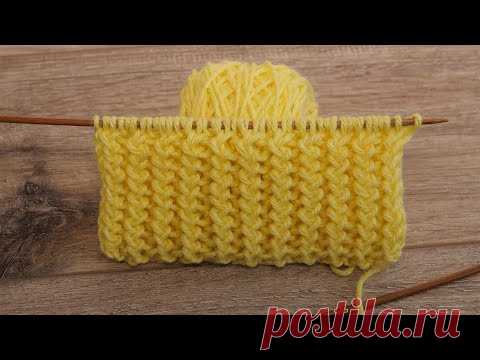 НОВИНКА! 🤗 Двухсторонний узор спицами для шарфика 👌🏻 Double-sided knitting pattern for scarf