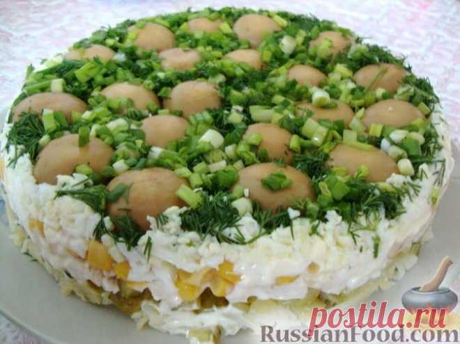 салат с грибами