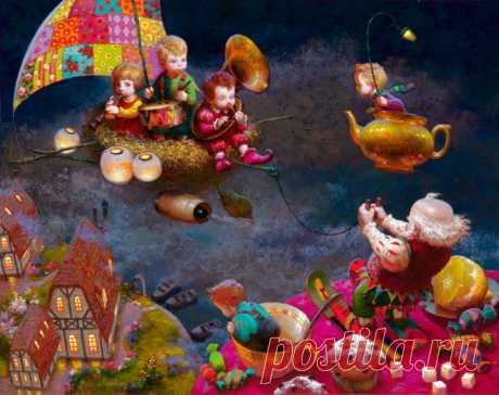 «Ожившие сказки»: философско-символические картины Виктора Низовцева