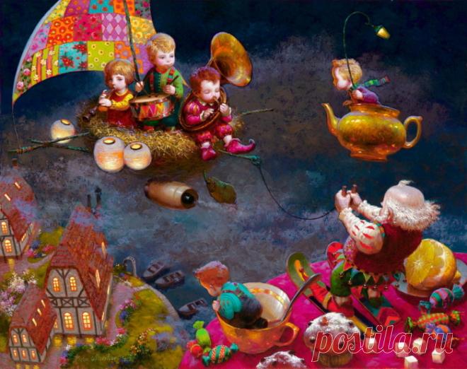 «Ожившие сказки»: философско-символические картины Виктора Низовцева