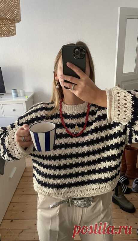В тренде снова: возвращение полосатых свитеров | MG Meldi_knit | Дзен