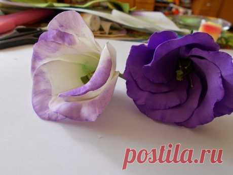 Эустома из фоамирана — Сделай сам, идеи для творчества - DIY Ideas