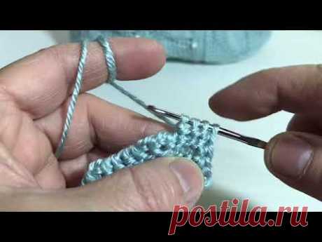 Tunus işi yapraklı patik part 1