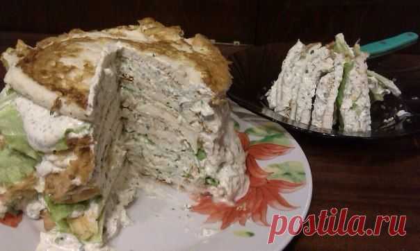 Просто грандиозный белковый торт - супер закуска.