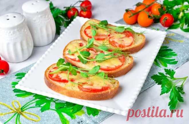 Бутерброды С Помидором И Сыром В Духовке Бутерброды с помидором и сыром в духовке - отличный вариант горячей закуски на завтрак или в качестве быстрого перекуса.