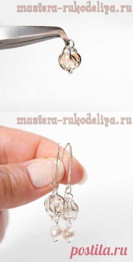 Мастер-класс по сборке бижутерии: Серьги в кольчужной технике | HandFun