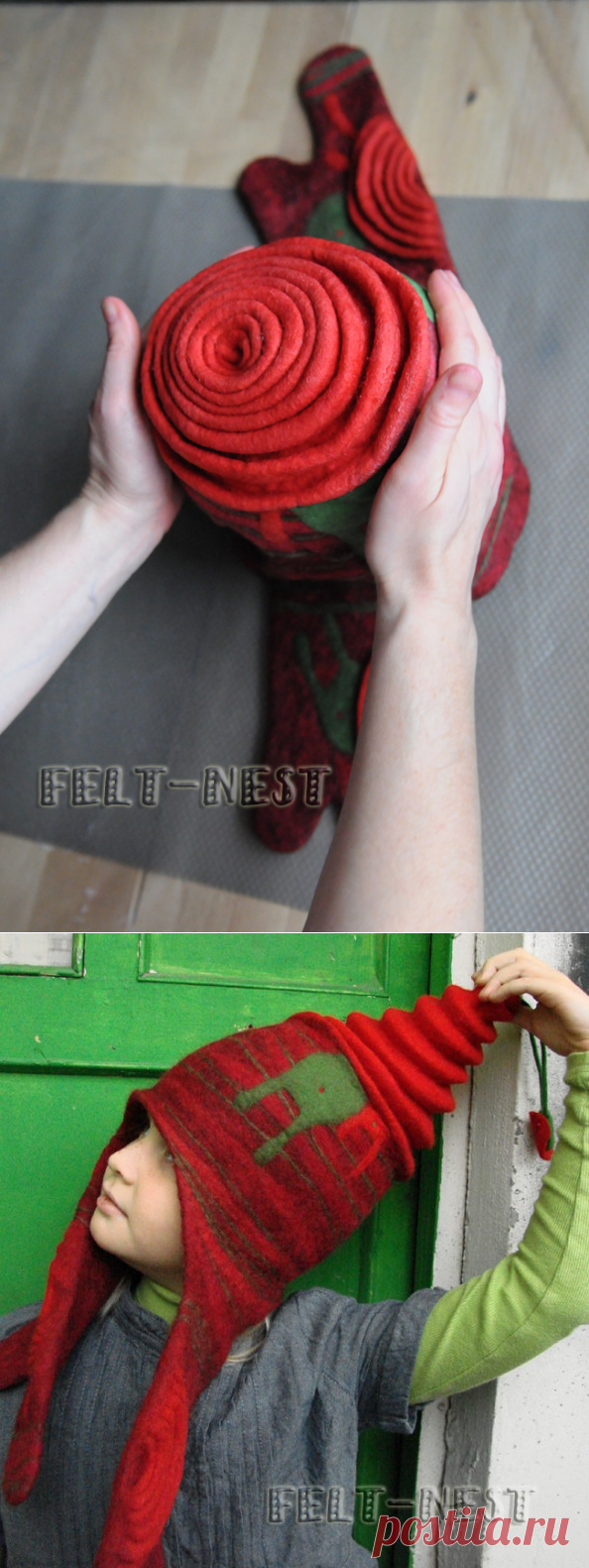 МК по шапочке с объёмными элементами. Часть 4.