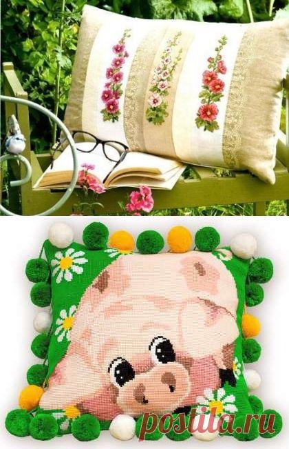 Подушки / Вышивка крестиком / PassionForum - мастер-классы по рукоделию