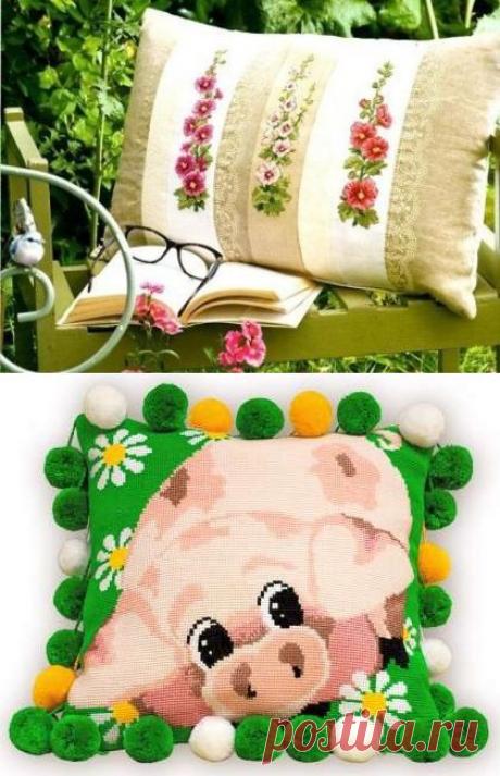 Подушки / Вышивка крестиком / PassionForum - мастер-классы по рукоделию