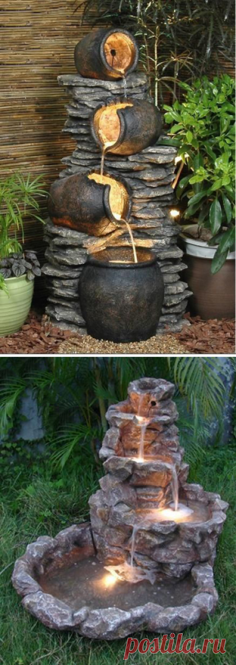 Идеи для садовых водопадов — DIYIdeas