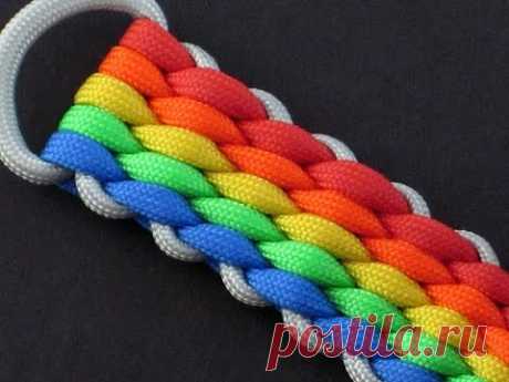 How to Make a 12-Strand Wide Round Braid (Paracord) Key Fob by TIAT - YouTube