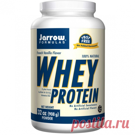 Jarrow Formulas, 100% натуральный белок молочной сыворотки в порошке со вкусом французской ванили, 32 унции (908 г) - iHerb.com