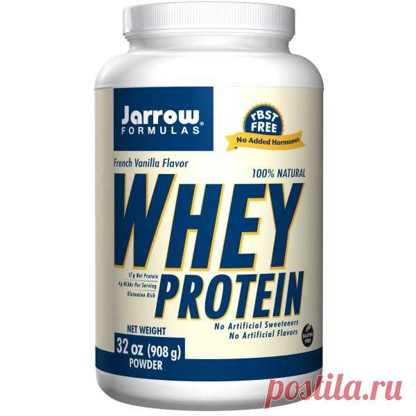 Jarrow Formulas, 100% натуральный белок молочной сыворотки в порошке со вкусом французской ванили, 32 унции (908 г) - iHerb.com