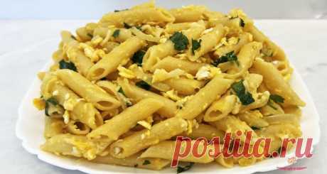 Макароны с яйцом