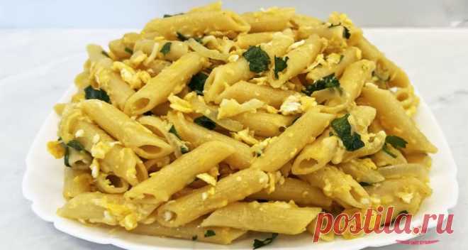 Макароны с яйцом