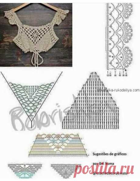 Кроп топ крючком - летние идеи и схемы | Anna Gri Crochet | Яндекс Дзен