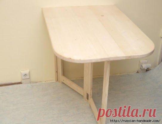 Складной столик для маленькой кухни. Своими руками.