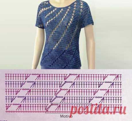 Диагональный узор