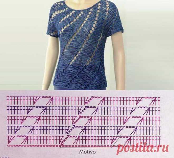 Диагональный узор