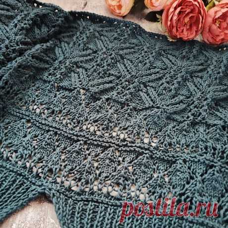 Летний жакет от Боден вяжу на 68 размер, расчеты, особенности узора, начало вязания | Вязалушка | Дзен