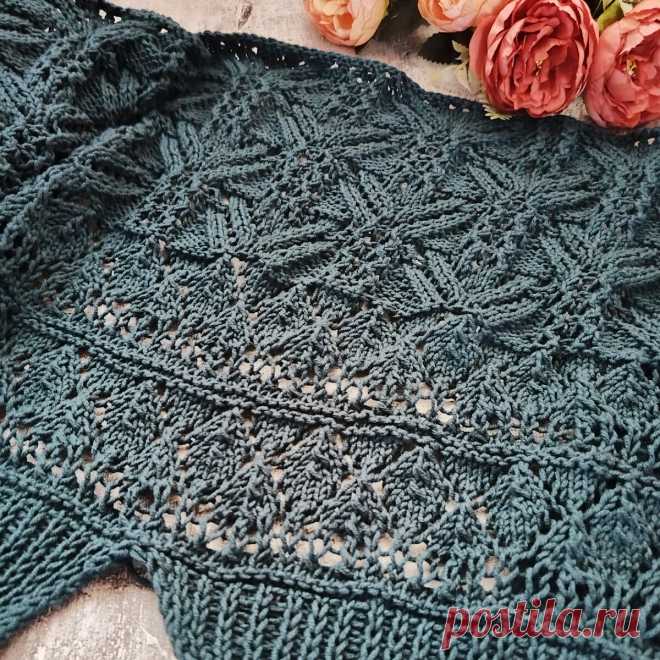 Летний жакет от Боден вяжу на 68 размер, расчеты, особенности узора, начало вязания | Вязалушка | Дзен
