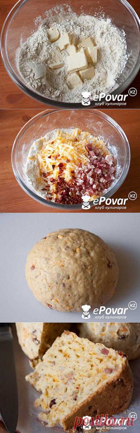 Содовый хлеб с беконом и сыром — Рецепт приготовления с фото — Рецепты выпечки, Хлеб