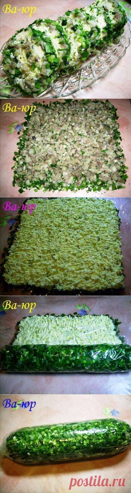 Вкуснейший рулет с сельдью к картошечке! | Банк кулинарных рецептов