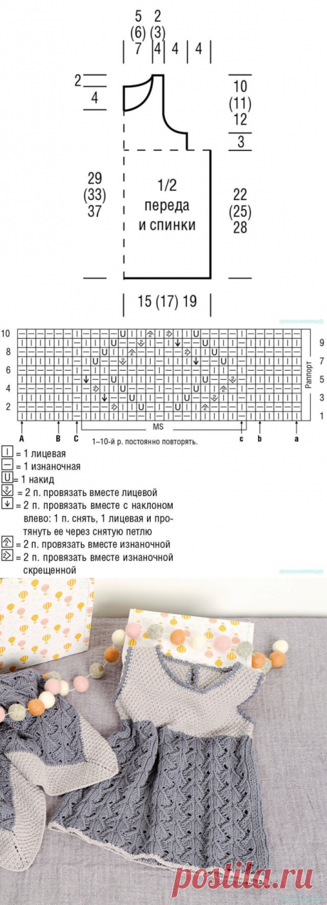 Вяжем детское платье — Красивое вязание