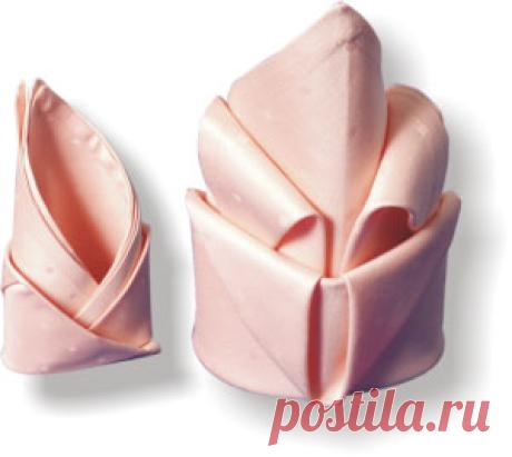 20 способов складывания салфеток