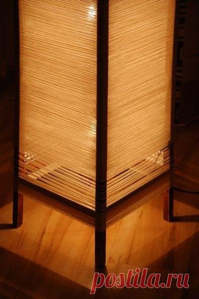 Идея: создание напольного светильника своими руками.