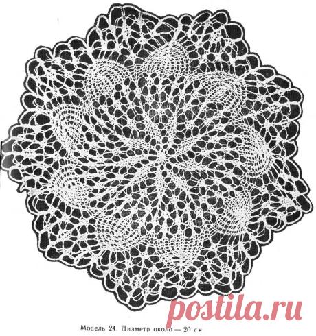 вязаные ажурные салфетки / Вязание спицами / Вязание спицами для начинающих