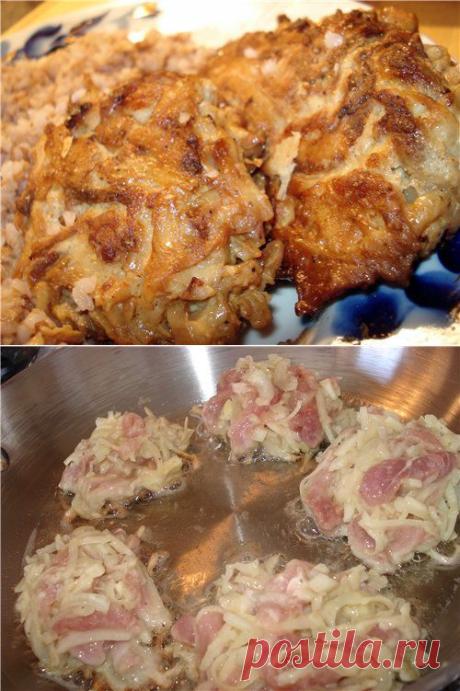 Картофельно-свиные котлетки.