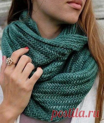 Узор для нежного снуда