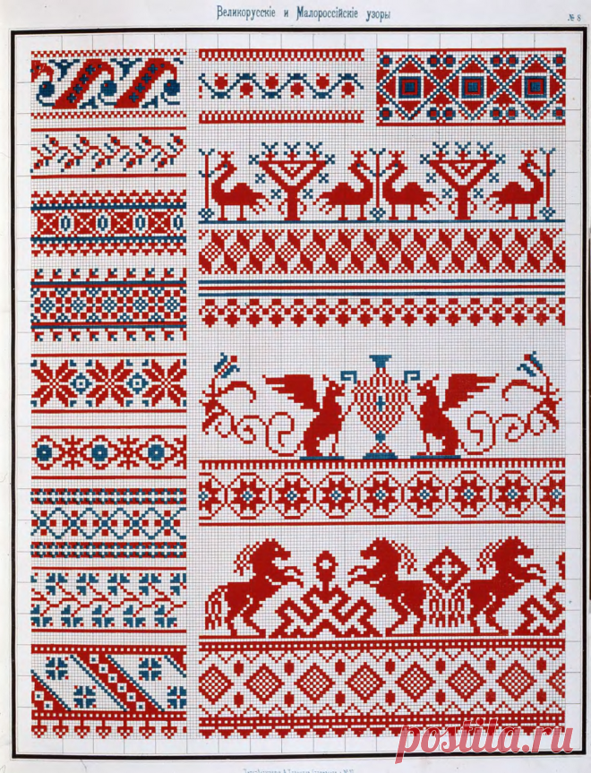 Сборник великорусских и малороссийских узоров для вышивания