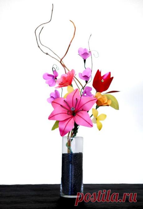 Large Lily and tulip arrangment — Anemone Paper Florist