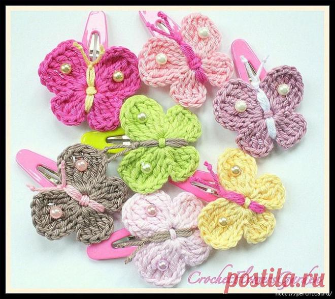 Мастер-класс красивых мини-бабочек +схемы